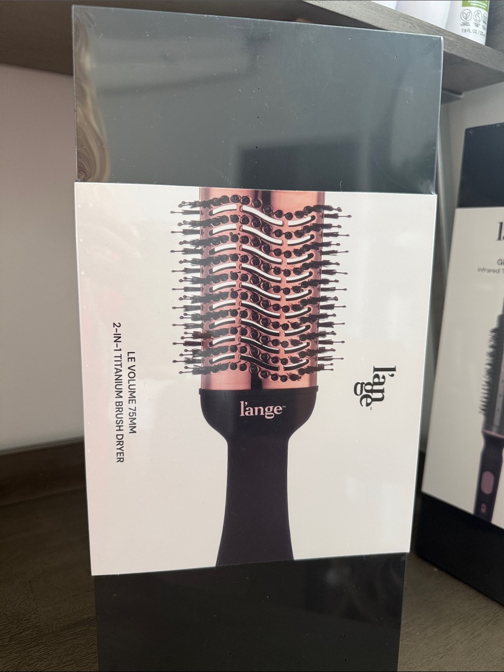 Lange 2-in-1 Round Brush Dryer in Rose Gold and Black brand new and in box